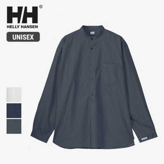 ヘリーハンセン シャツ メンズ 長袖 Helly hansen HH42401 HH WORK SHIRTS HHワークシャツ スタンドカラー ユニセックス (240209)