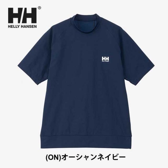ヘリーハンセン ラッシュガード UVカット 半袖 メンズ レディース ユニセックス HELLY HANSEN HH82408 S/S RASHGUARD TEE ショートスリーブラッシュガードティー 海 プール 水着 ラッシュガード スイムウェア メール便 (240404)