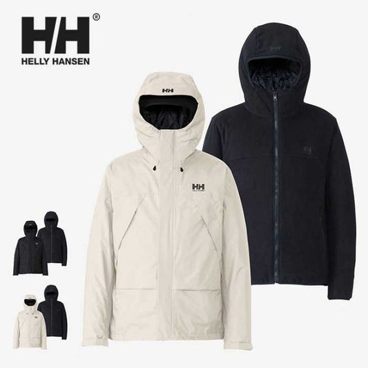 ヘリーハンセン ジャケット スカンザ3ウェイジャケット HELLY HANSEN HH12463 SCANDZA 3WAY JK メンズ レディース ユニセックス ブラック アイボリー M / L / XL (241114)
