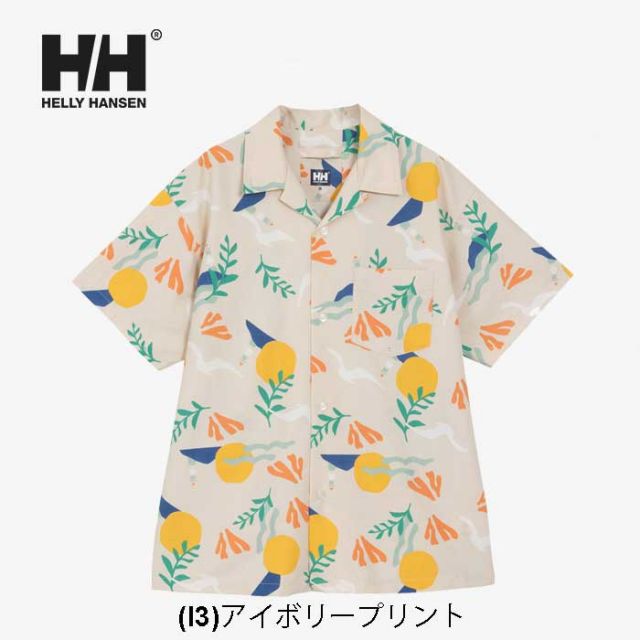 へリーハンセン シャツ HELLY HANSEN HH42541 S/S BASK SHIRTS ショートスリーブ バスクシャツ メンズ レディース 海 プール 水着 ラッシュガード 乾きやすい ナイロン100%  リサイクルナイロン 海 プール 川 撥水 (250