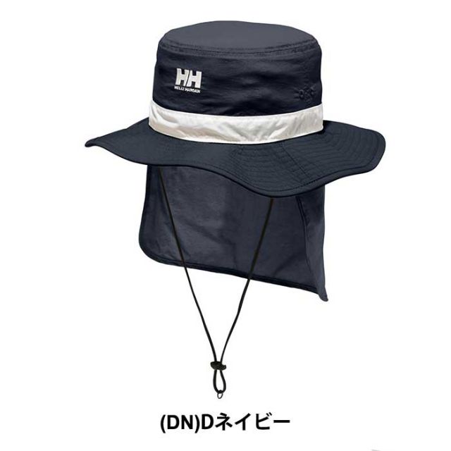 ヘリーハンセン 帽子 キッズ ハット Helly Hansen HCJ92201 K FIELDER HAT フィールダーハット アウトドア キャンプ 子供 あご紐付き はっ水 日除けシェード付 きメール便