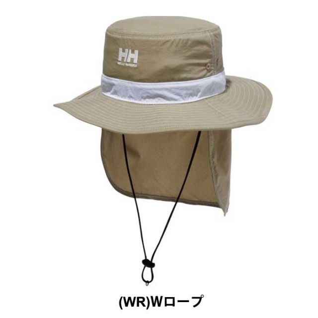 ヘリーハンセン 帽子 キッズ ハット Helly Hansen HCJ92201 K FIELDER HAT フィールダーハット アウトドア キャンプ 子供 あご紐付き はっ水 日除けシェード付 きメール便
