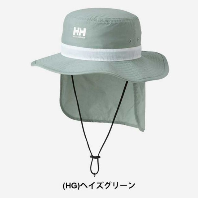 ヘリーハンセン 帽子 キッズ ハット Helly Hansen HCJ92201 K FIELDER HAT フィールダーハット アウトドア キャンプ 子供 あご紐付き はっ水 日除けシェード付 きメール便