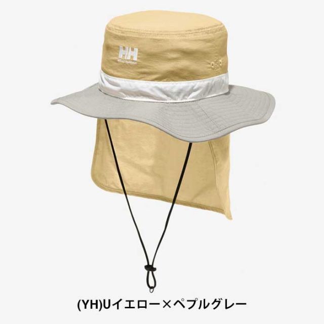 ヘリーハンセン 帽子 キッズ ハット Helly Hansen HCJ92201 K FIELDER HAT フィールダーハット アウトドア キャンプ 子供 あご紐付き はっ水 日除けシェード付 きメール便