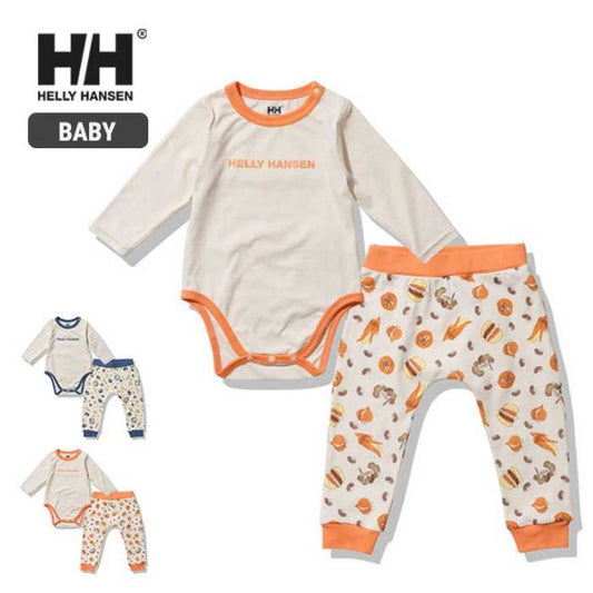 HELLY HANSEN ヘリーハンセン ベビープリントロンパースセット（70cm 80cm）出産祝い 誕生日 プレゼント ギフト HB32256 [221031]