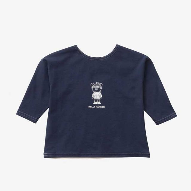 ヘリーハンセン 長袖 HELLY HANSEN ベビー ロングスリーブ ヘリーベア ツーウェ イボートネックティー 80cm・90cm オーシャンネイビー(ON) オーロラグリーン(AG) サンセットコーラル(SC) HB32393 [メール便] [230910]
