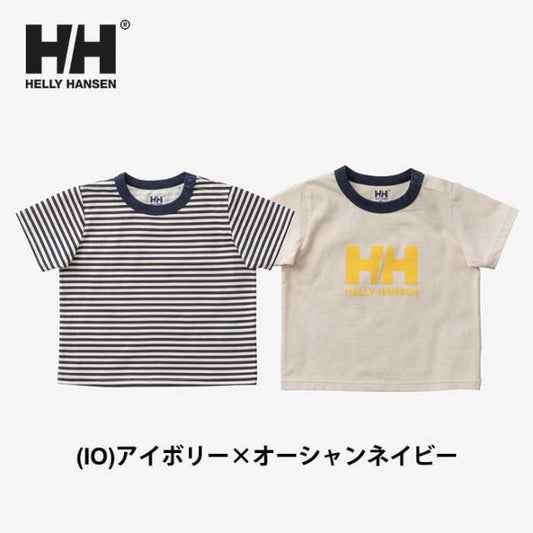 ヘリーハンセン ベビー tシャツ 2枚セット 半袖 HELLY HANSEN HB32423 B MF BORDER TEE ST マイファーストHHボーダープリントティーセット [メール便]  出産祝い (240404)