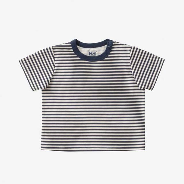 ヘリーハンセン ベビー tシャツ 2枚セット 半袖 HELLY HANSEN HB32423 B MF BORDER TEE ST マイファーストHHボーダープリントティーセット [メール便]  出産祝い (240404)