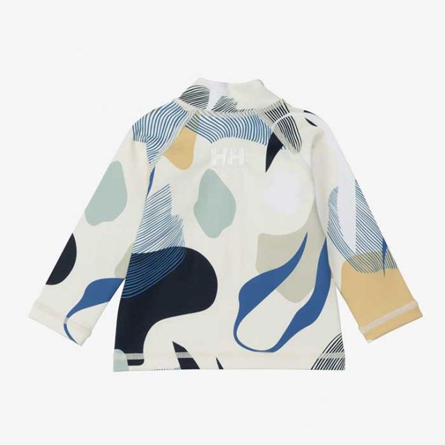 ヘリーハンセン ラッシュガード UVカット ベビー 長袖 フルジップ 男の子 女の子 ユニセックス HELLY HANSEN HB82426 B L/S FZ RASHGUARD ロングスリーブプリントフルジップラッシュガード プール 海 水遊び 耐海水 耐塩素 80cm / 90cm 春夏 メール便 (240414)