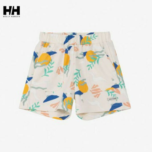 ヘリーハンセン ショートパンツ キッズ HELLY HANSEN HJ22509 KIDS GRAPHIC PRINT SHORTS グラフィックプリントショーツ オーガニックコットン ストレッチ性 抗菌防臭 メール便 (250126)