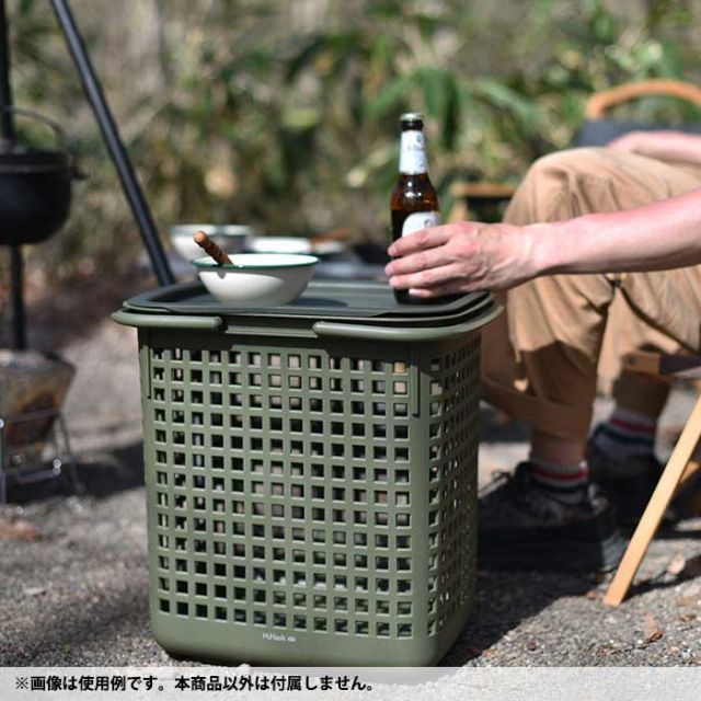 ハイヘイク キャンプトレー HiHaek Camp tray M/L キャンプバスケット用フタ 八幡化成 [220625]