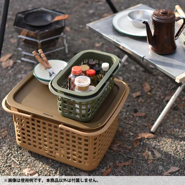 ハイヘイク キャンプトレー HiHaek Camp tray M/L キャンプバスケット用フタ 八幡化成 [220625]