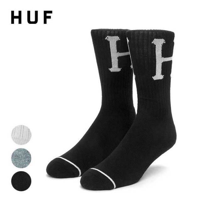 HUF ハフ ソックス [ SK00575 ] CLASSIC H CREW SOCK クルーソックス 25-27cm [メール便] [220527]