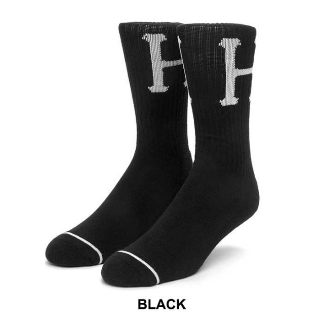HUF ハフ ソックス [ SK00575 ] CLASSIC H CREW SOCK クルーソックス 25-27cm [メール便] [220527]