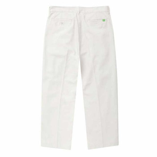 HUF ハフ タックパンツ [ PT80034 ] TWILL TACK PANT ツイルタックパンツ OFF WHITE スケボー ストリート 太め ホワイト メンズ [220815]