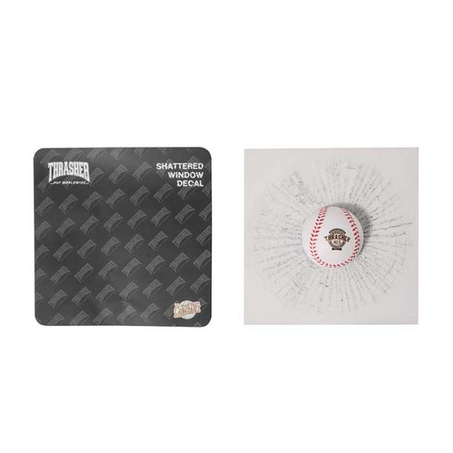 HUF × THRASHER ハフ スラッシャー ステッカー [ AC0073 ] THRASHER GRAND SLAM BALL [220625]