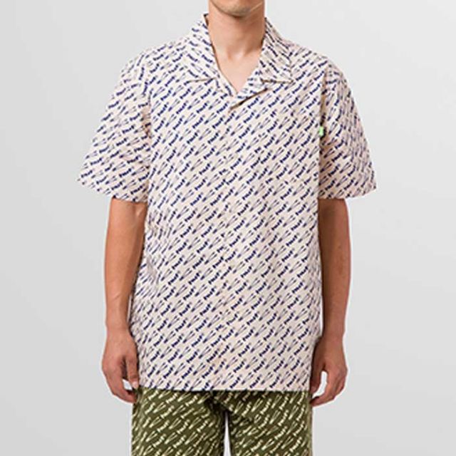 HUF BU00158 BREAKER S/S WOVEN TOP