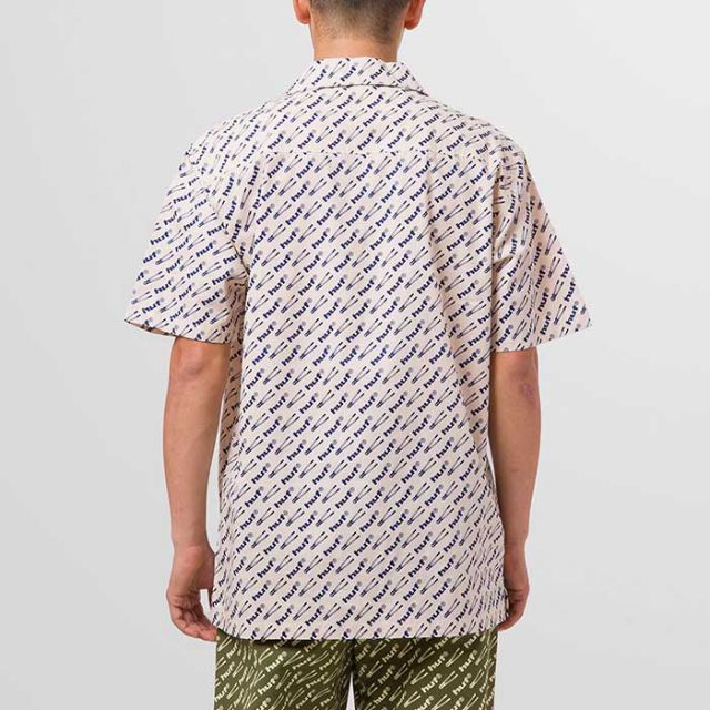 HUF BU00158 BREAKER S/S WOVEN TOP