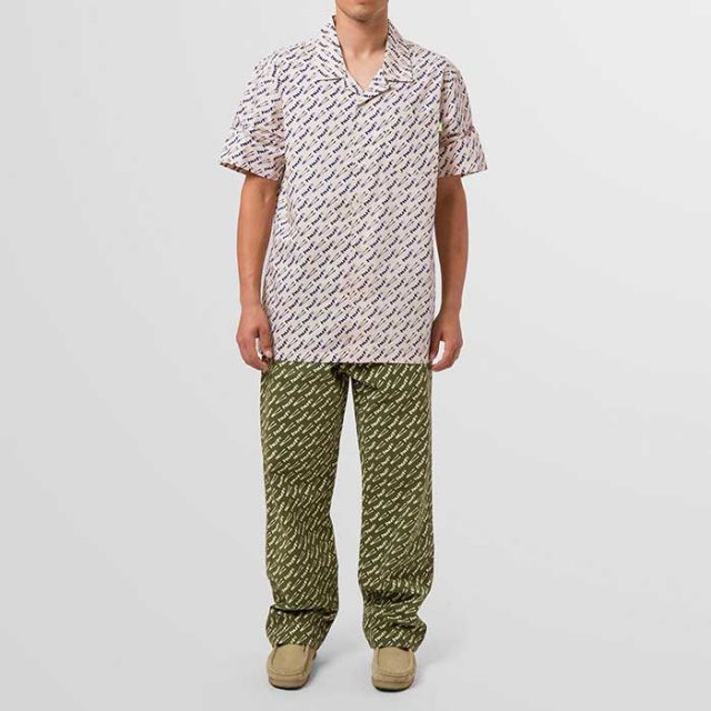 HUF BU00158 BREAKER S/S WOVEN TOP