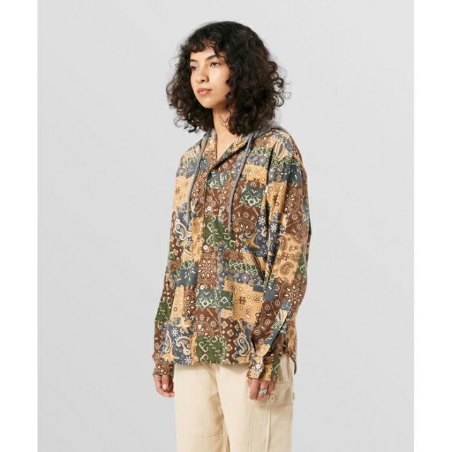 HUF WJK0028 PATCHWORK CORD HOODED JACKET