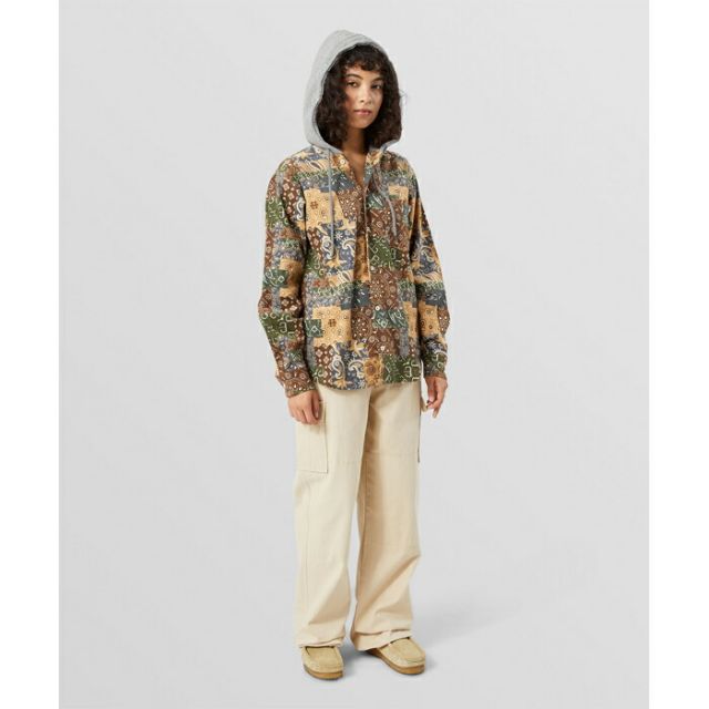 HUF WJK0028 PATCHWORK CORD HOODED JACKET