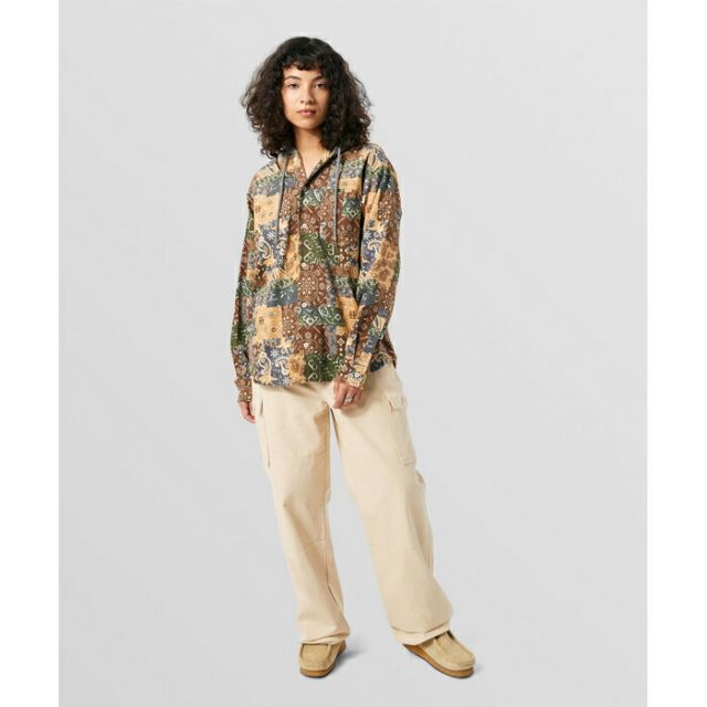 HUF WJK0028 PATCHWORK CORD HOODED JACKET