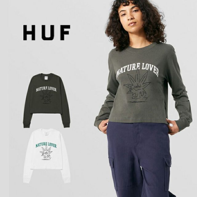 HUF WTS0071 NATURE LOVER CROP L/S TEE