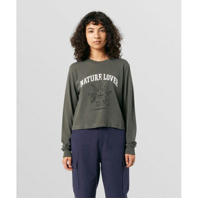 HUF WTS0071 NATURE LOVER CROP L/S TEE
