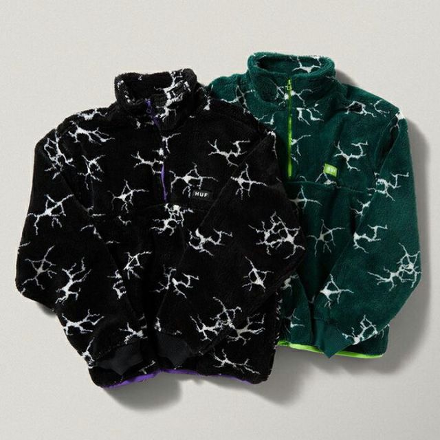 HUF FL00185 QUAKE SHERPA 1/4 ZIP