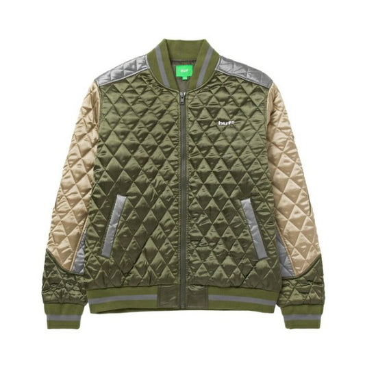 HUF ハフ アウター [ JK00371 ] LIGHTNING BOMBER JACKET ボンバージャケット ダイヤモンドキルト メンズ [220930]