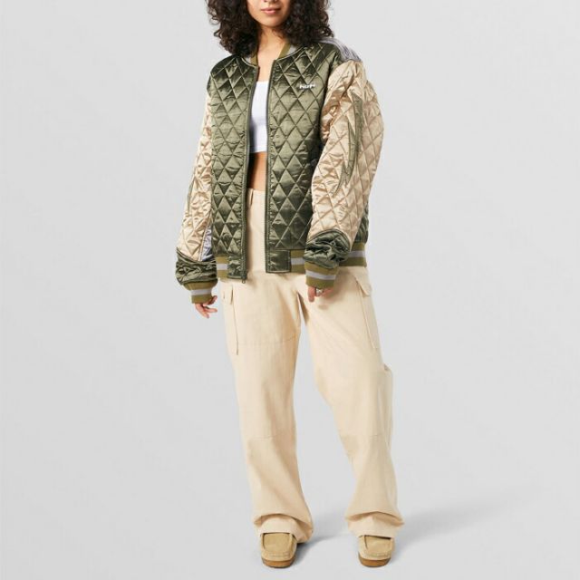 HUF ハフ アウター [ JK00371 ] LIGHTNING BOMBER JACKET ボンバージャケット ダイヤモンドキルト メンズ [220930]