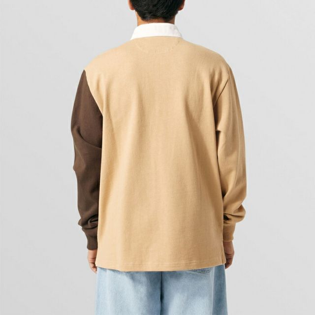 HUF ハフ ラガーシャツ [ KN00394 ] MIXED UP L/S KNIT POLO 長袖ポロ メンズ [220930]