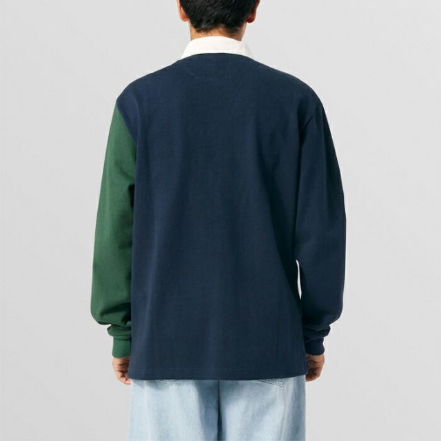 HUF ハフ ラガーシャツ [ KN00394 ] MIXED UP L/S KNIT POLO 長袖ポロ メンズ [220930]