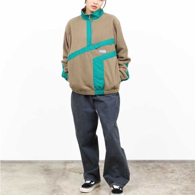 HUF ハフ フリースジャケット [ FL00183 ] RANGE QUARTER ZIP POLAR FLEECE 1/4ジッププルオーバー ユニセックス [221018]