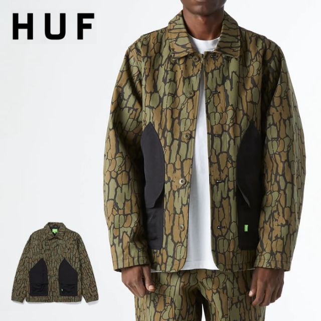 HUF JK00382 HUDSON CAMO WORK JACKET