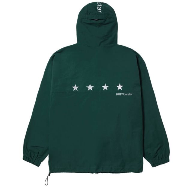 HUF × Crailtap ハフ クレイルタップ コラボ アノラック [ JK00403 ] CRAILTAP BLOCKS ANORAK JACKET アウター メンズ フーディ [221206]