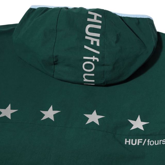 HUF × Crailtap ハフ クレイルタップ コラボ アノラック [ JK00403 ] CRAILTAP BLOCKS ANORAK JACKET アウター メンズ フーディ [221206]