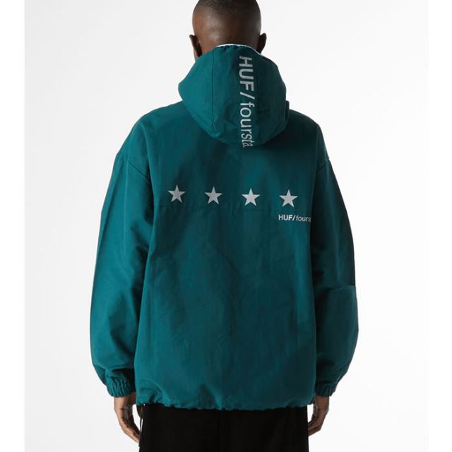 HUF × Crailtap ハフ クレイルタップ コラボ アノラック [ JK00403 ] CRAILTAP BLOCKS ANORAK JACKET アウター メンズ フーディ [221206]