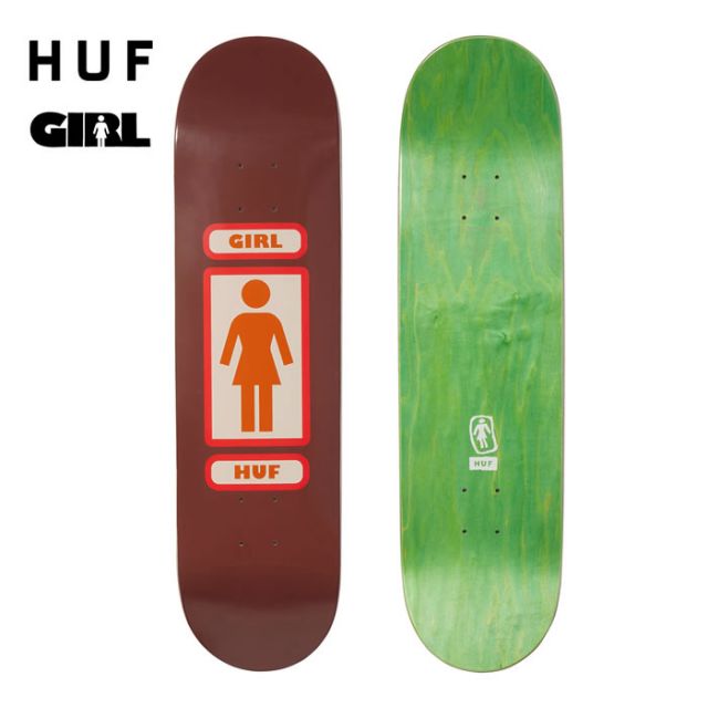 HUF × Crailtap ハフ クレイルタップ コラボ スケートボード スケボー sk8 デッキ [ AC00822 ] CRAILTAP HUF OG DECK BROWN GIRL ガール チョコレート CHOCOLATE [221220]