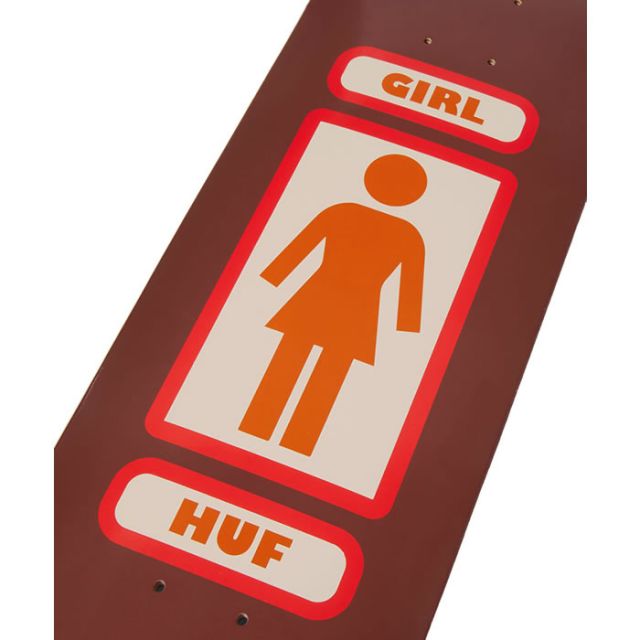 HUF × Crailtap ハフ クレイルタップ コラボ スケートボード スケボー sk8 デッキ [ AC00822 ] CRAILTAP HUF OG DECK BROWN GIRL ガール チョコレート CHOCOLATE [221220]