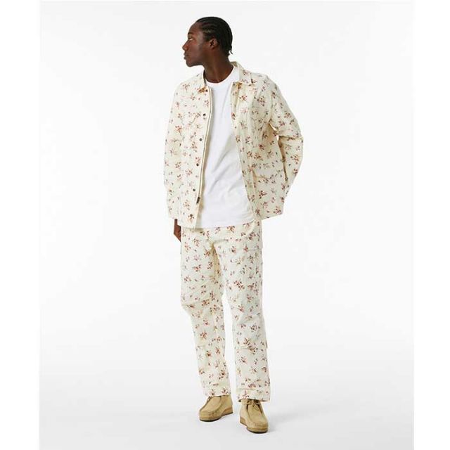 HUF ハフ アウター [ JK00386 ] FIELD FLORAL JACKET IVORY FLORAL フィールドフローラルジャケット メンズ [230310]