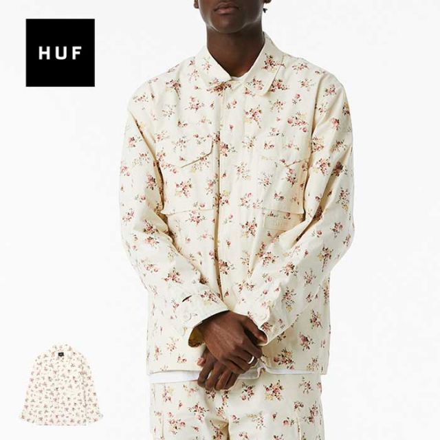 HUF ハフ アウター [ JK00386 ] FIELD FLORAL JACKET IVORY FLORAL フィールドフローラルジャケット メンズ [230310]