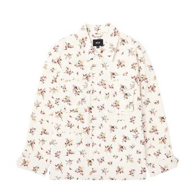 HUF ハフ アウター [ JK00386 ] FIELD FLORAL JACKET IVORY FLORAL フィールドフローラルジャケット メンズ [230310]