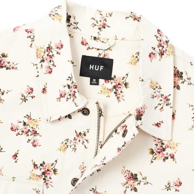 HUF ハフ アウター [ JK00386 ] FIELD FLORAL JACKET IVORY FLORAL フィールドフローラルジャケット メンズ [230310]