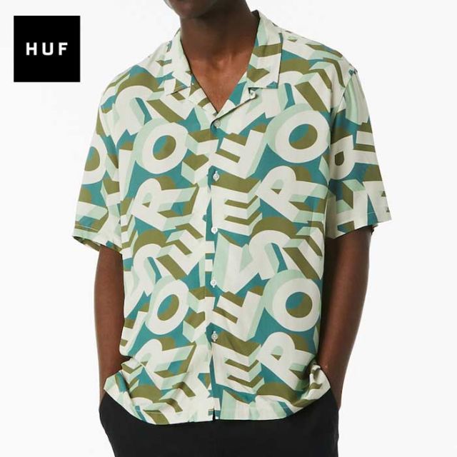 HUF BU00178 ABECEDERIAN S/S RESORT SHIRT