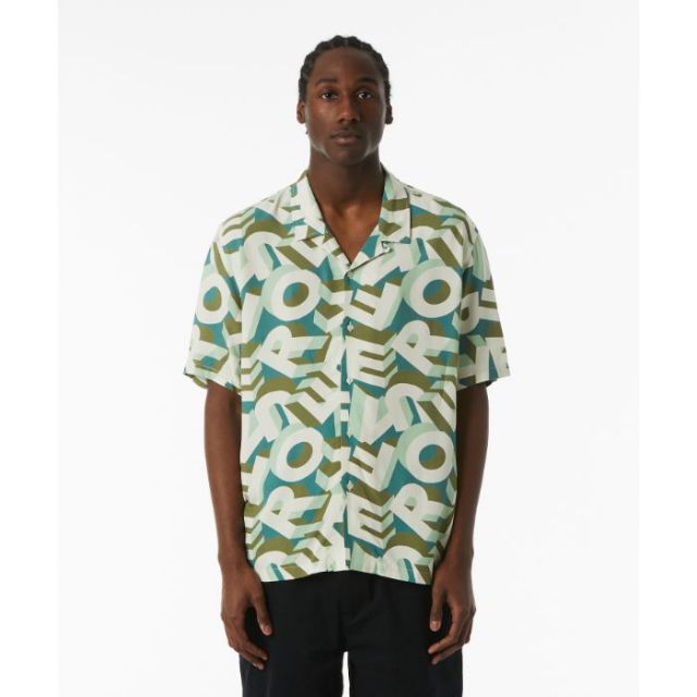 HUF BU00178 ABECEDERIAN S/S RESORT SHIRT