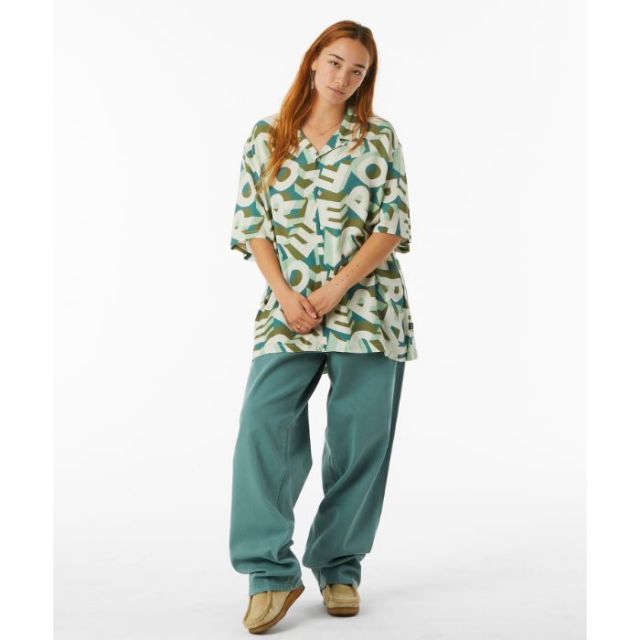 HUF BU00178 ABECEDERIAN S/S RESORT SHIRT