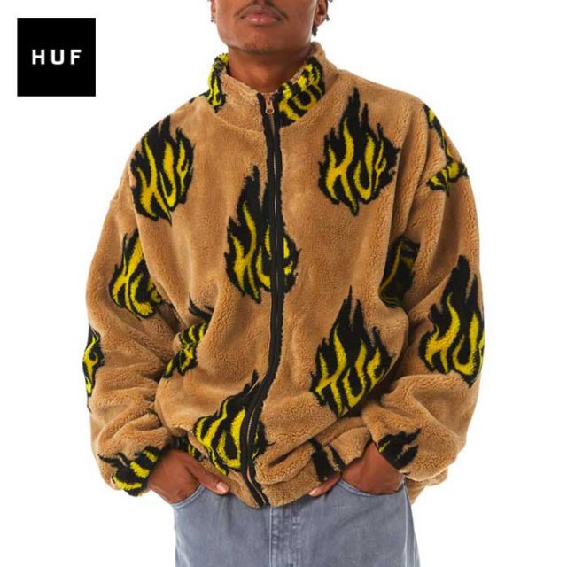 HUF FL00210 FLAMIN ZIP SHERPA FLEECE