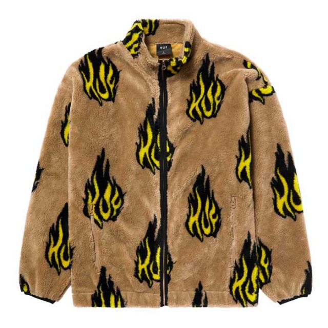 HUF FL00210 FLAMIN ZIP SHERPA FLEECE