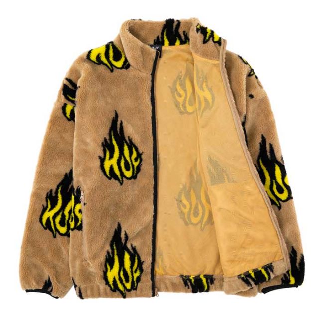 HUF FL00210 FLAMIN ZIP SHERPA FLEECE